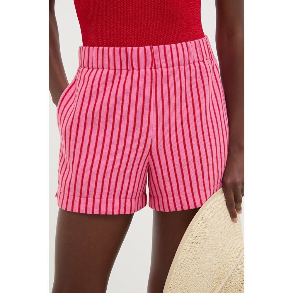 TUCKERNUCK Pink and Red Stripe Pique Wyatt Shorts Size XS NWT - Picture 5 of 8